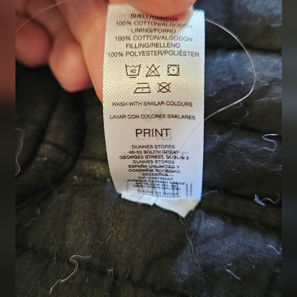 SAVIDA Black/white quilted Printed open front blazer. Size XXS - Picture 15 of 16